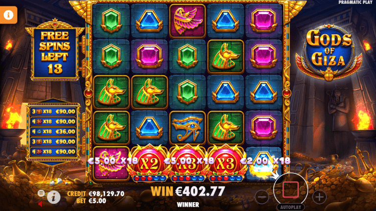 Gods of Giza Gratis Spins