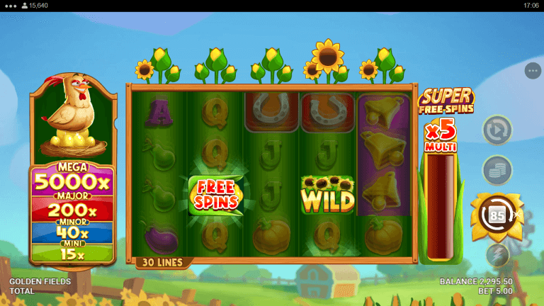 Golden Fields Gratis Spins