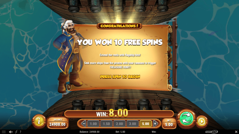 Captain Glum Pirate Hunter Gratis Spins
