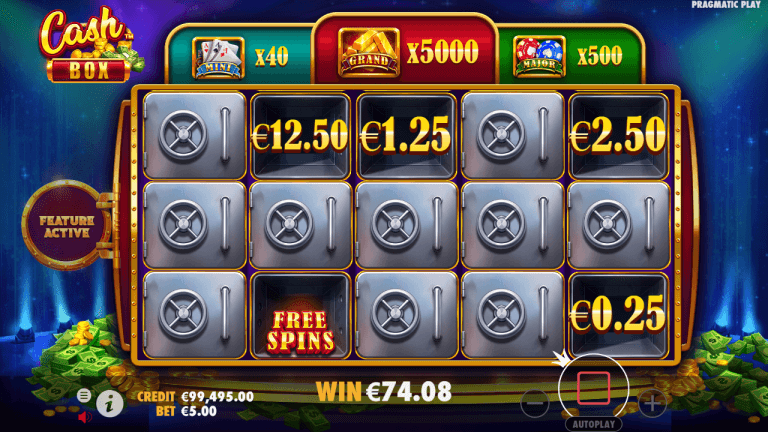Cash Box Gratis Spins