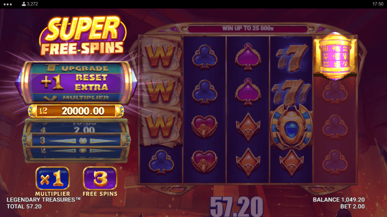 Legendary Treasures Gratis Spins