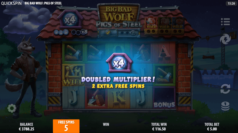 Big Bad Wolf: Pigs of Steel Gratis Spins