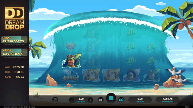 Cowabunga Dream Drop Gratis Spins