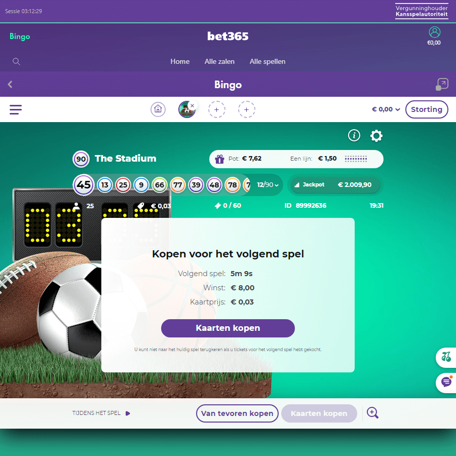 Bet365 bingo spel