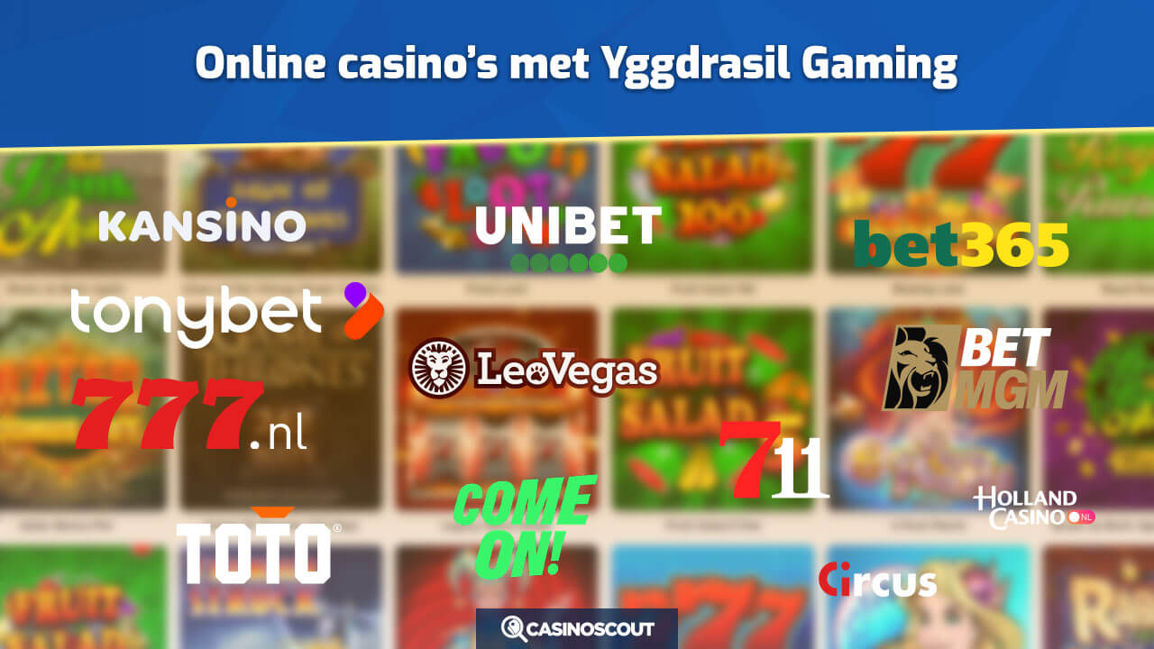 Legale online casino's met Yggdrasil Gaming