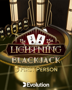 First Person Lightning Blackjack logo