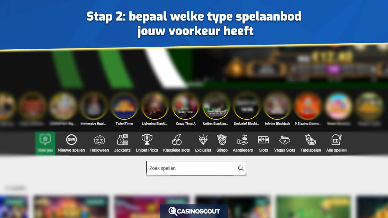 Bepaal welk type spelaanbod jouw voorkeur heeft