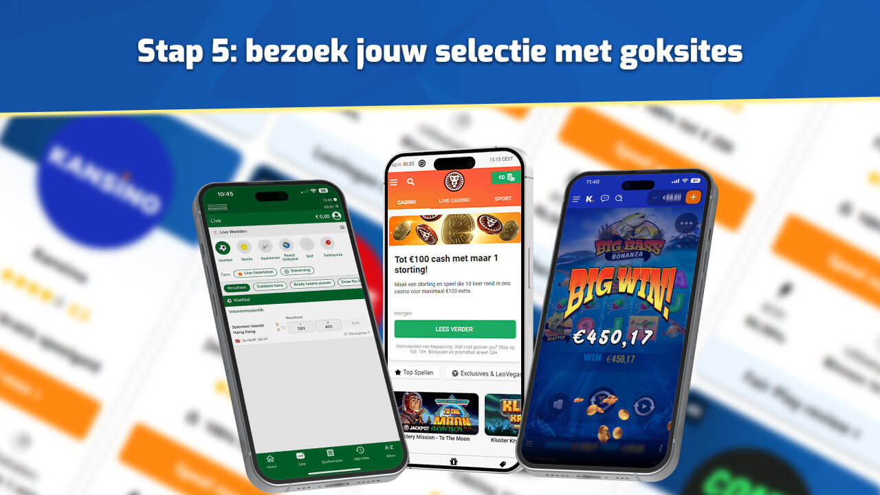 bezoek jouw selectie met goksites