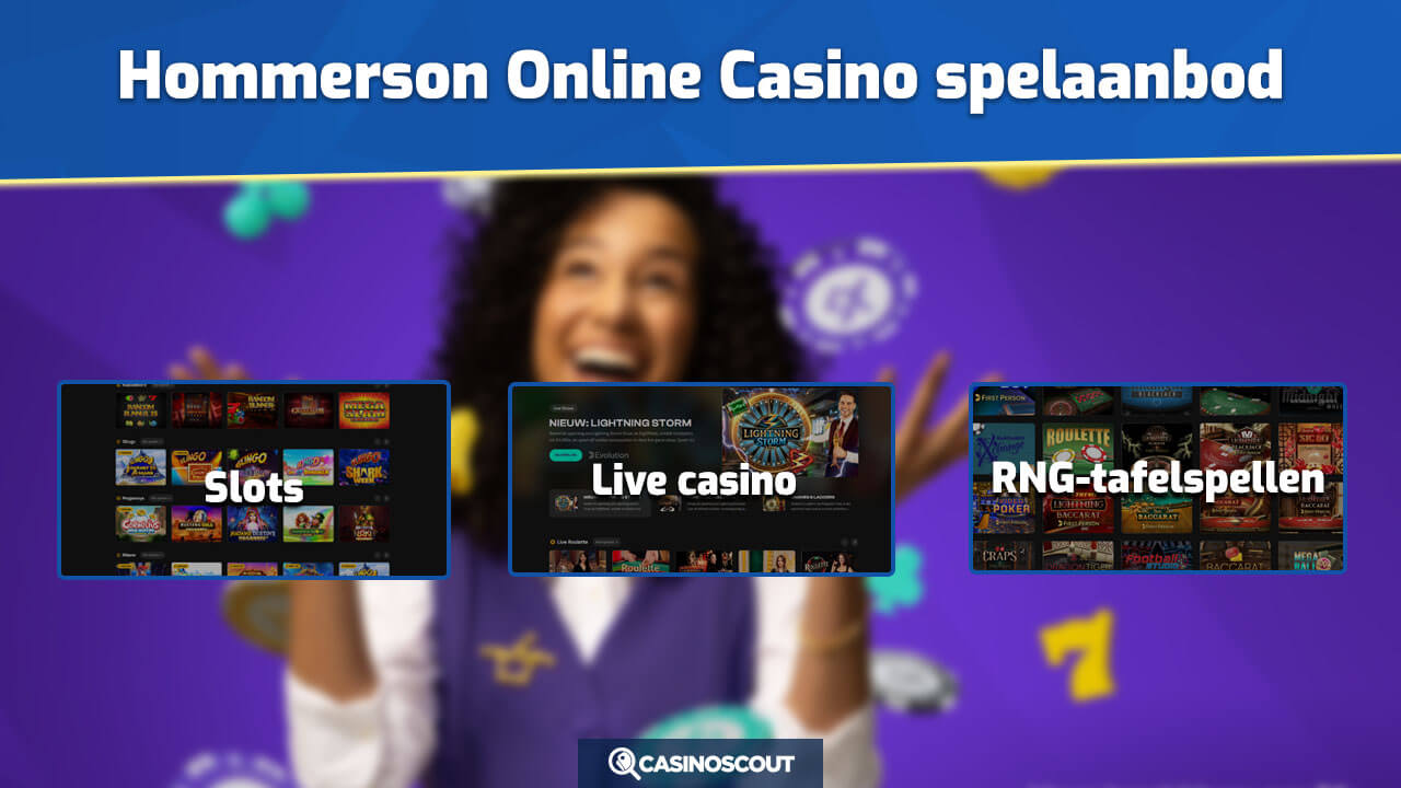 Hommerson Online Casino spelaanbod