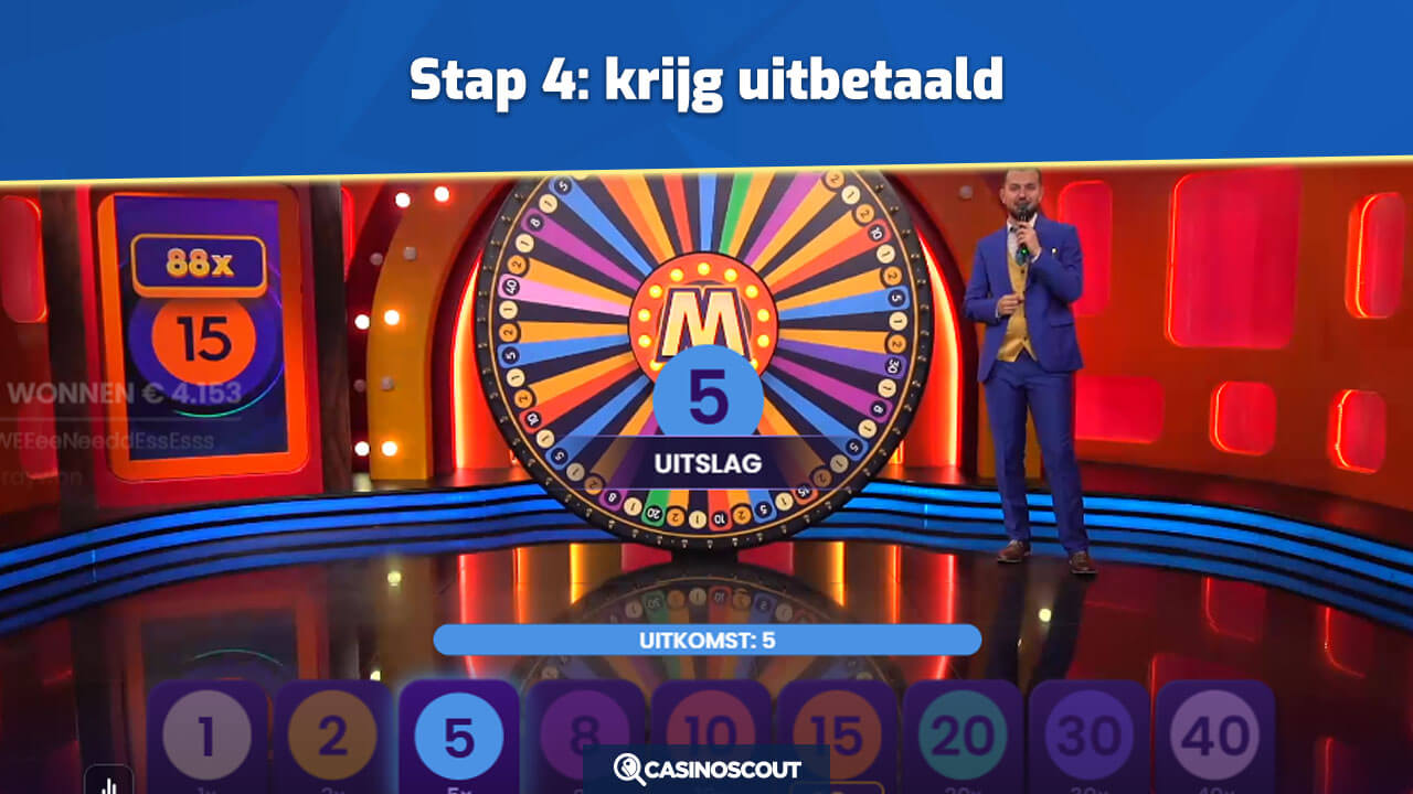 Mega Wheel uitbetaling