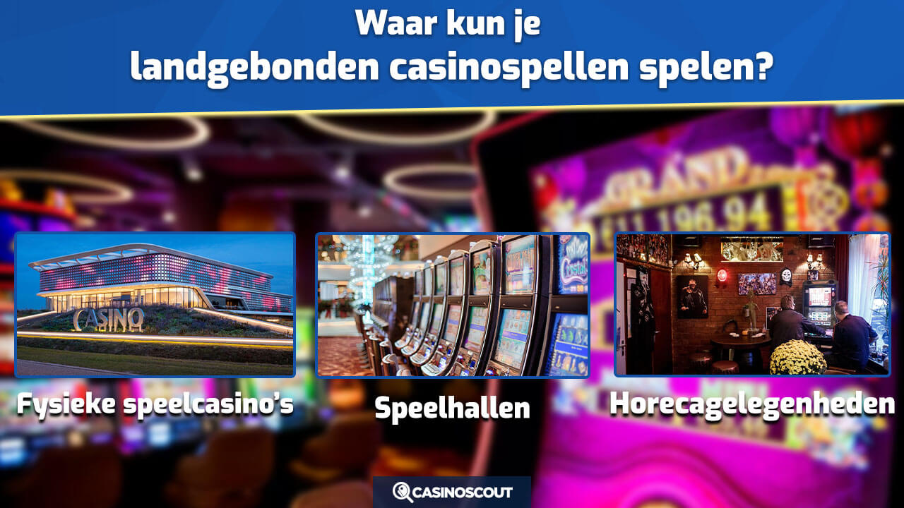 Locaties om landgebonden casinospellen te spelen