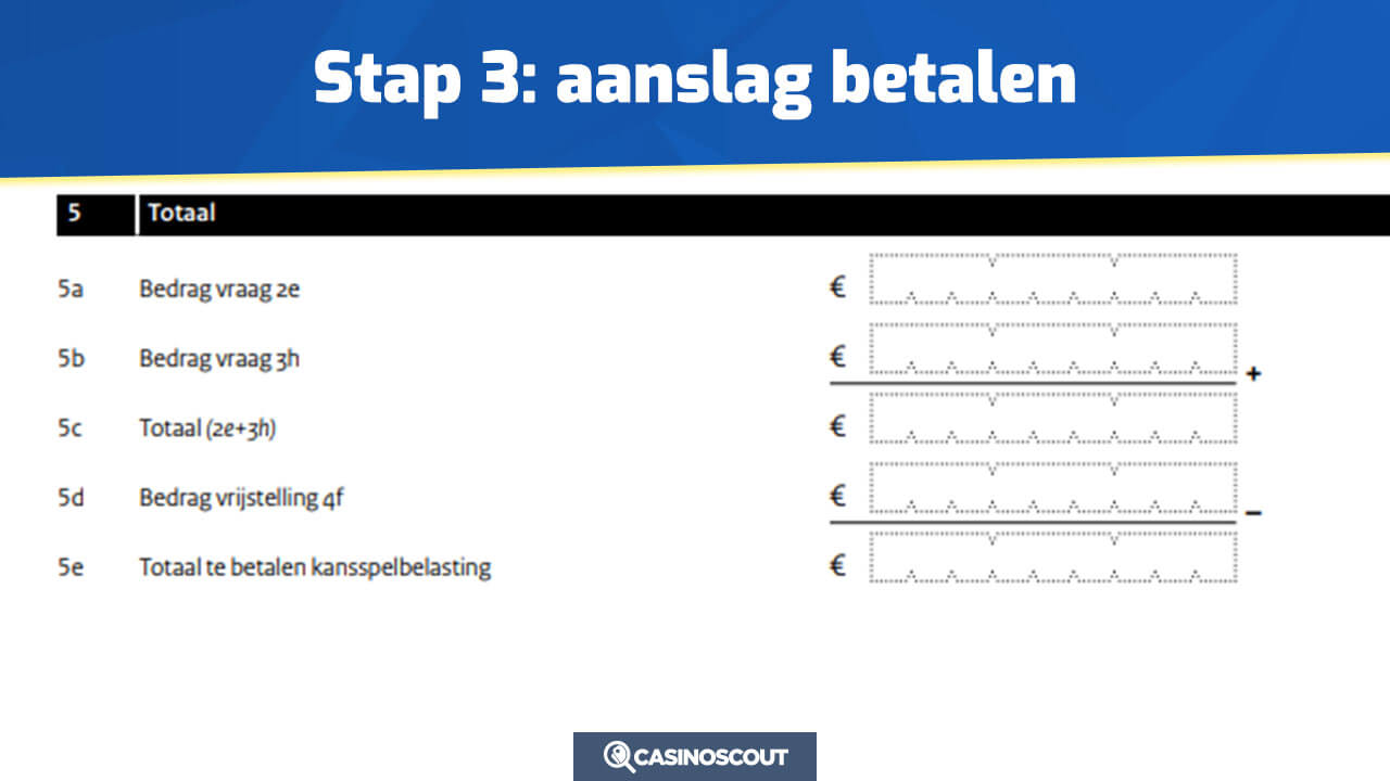 Aanslag betalen