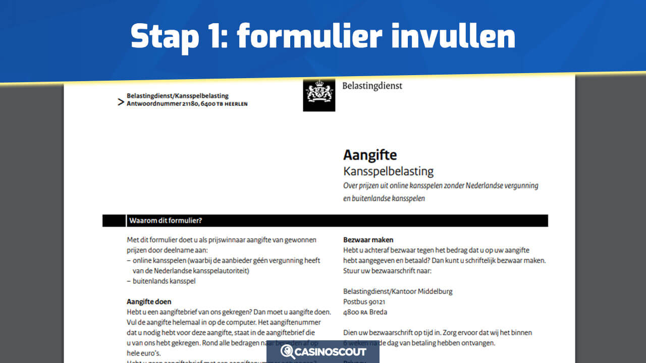 Formulier invullen