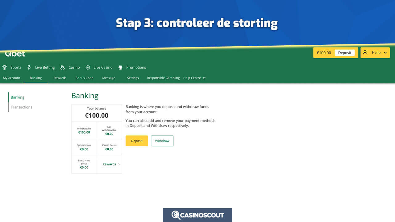 transactie controleren in een bitcoin casino