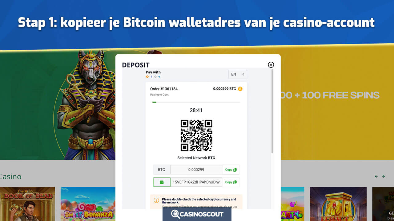 Bitcoin wallet casino account