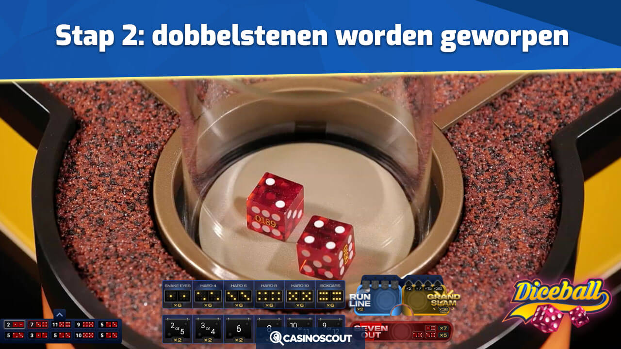 Dobbelstenen bij Diceball