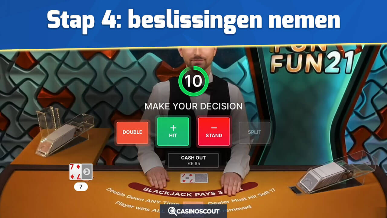 Beslissingen nemen bij Infinite Fun Fun 21 Blackjack