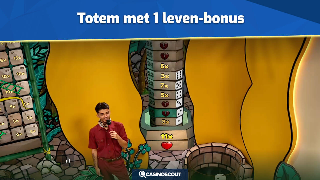 Totem met 1 leven-bonus spelen