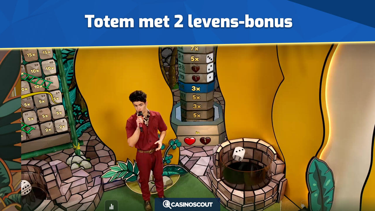 Totem met 2 levens-bonus spelen