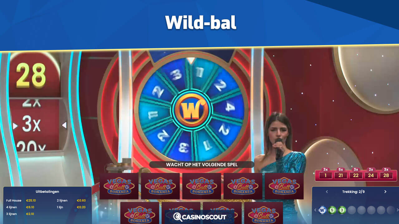 Wild-bal spelen bij Vegas Ball Bonanza