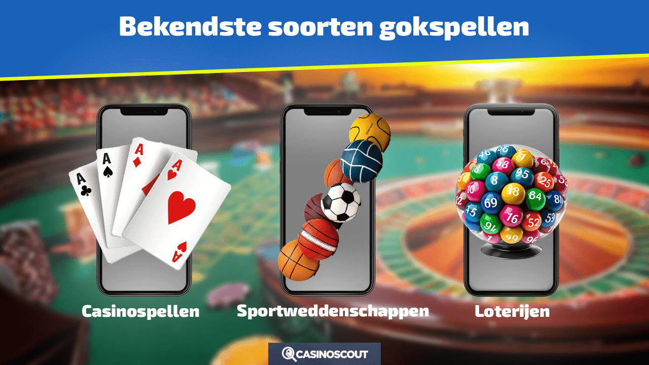 3 verschillende soorten gokspellen