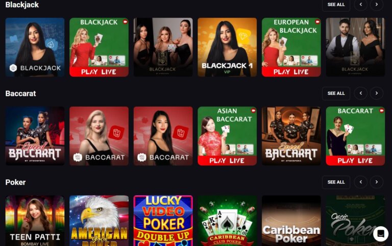 Amonbet Casino Screenshot 2