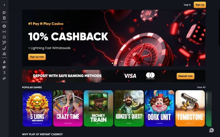 Instant Casino, casino zonder vergunning