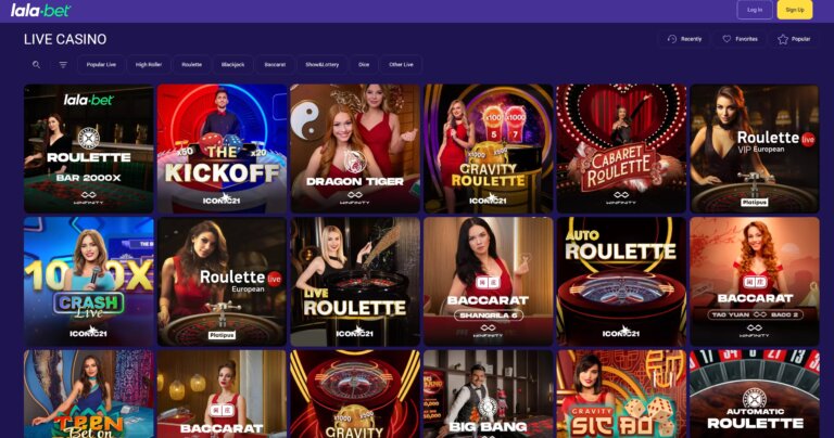 LalaBet Casino Review Screenshot 2