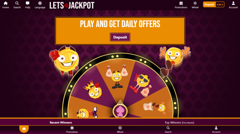 Lets Jackpot Casino Review Screenshot 1