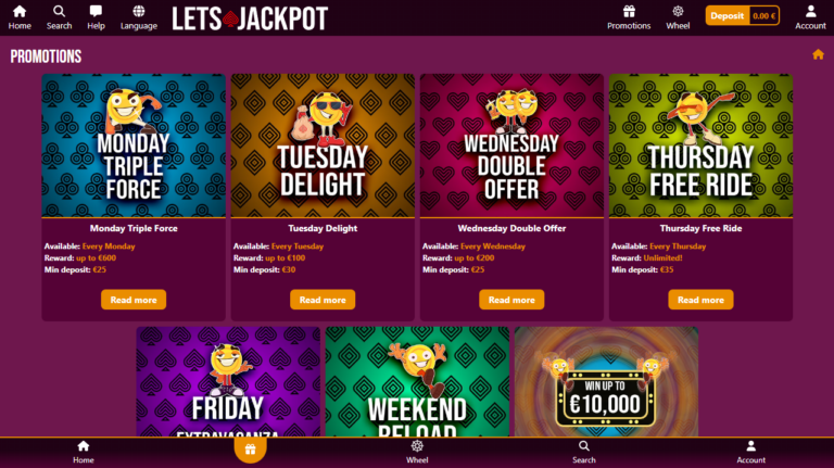 Lets Jackpot Casino Review Screenshot 3