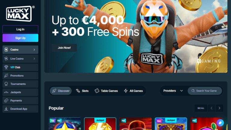 Lucky Max casino Screenshot 1