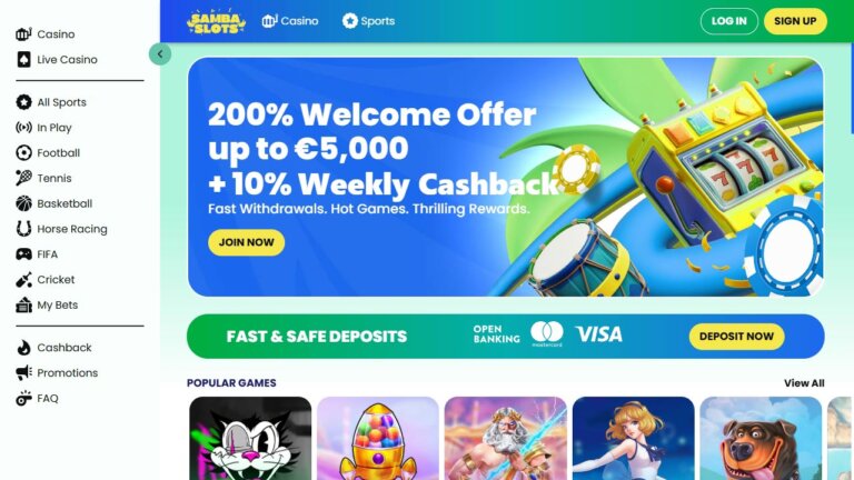 Samba Slots Casino Screenshot 1