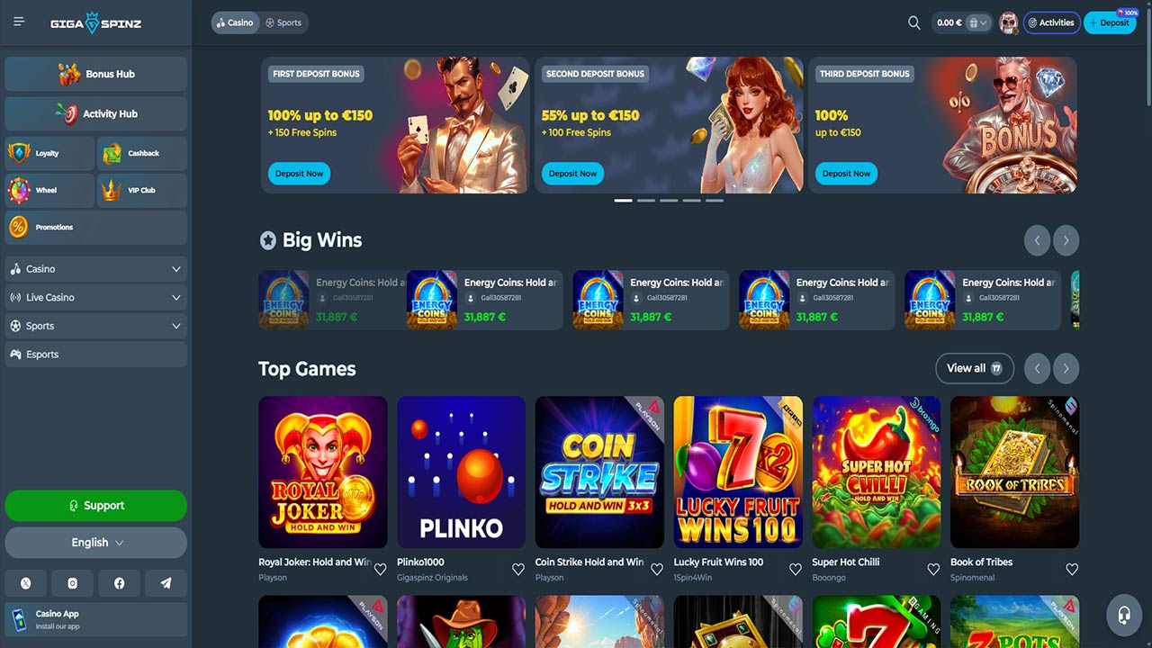 giga spinz casino nederland