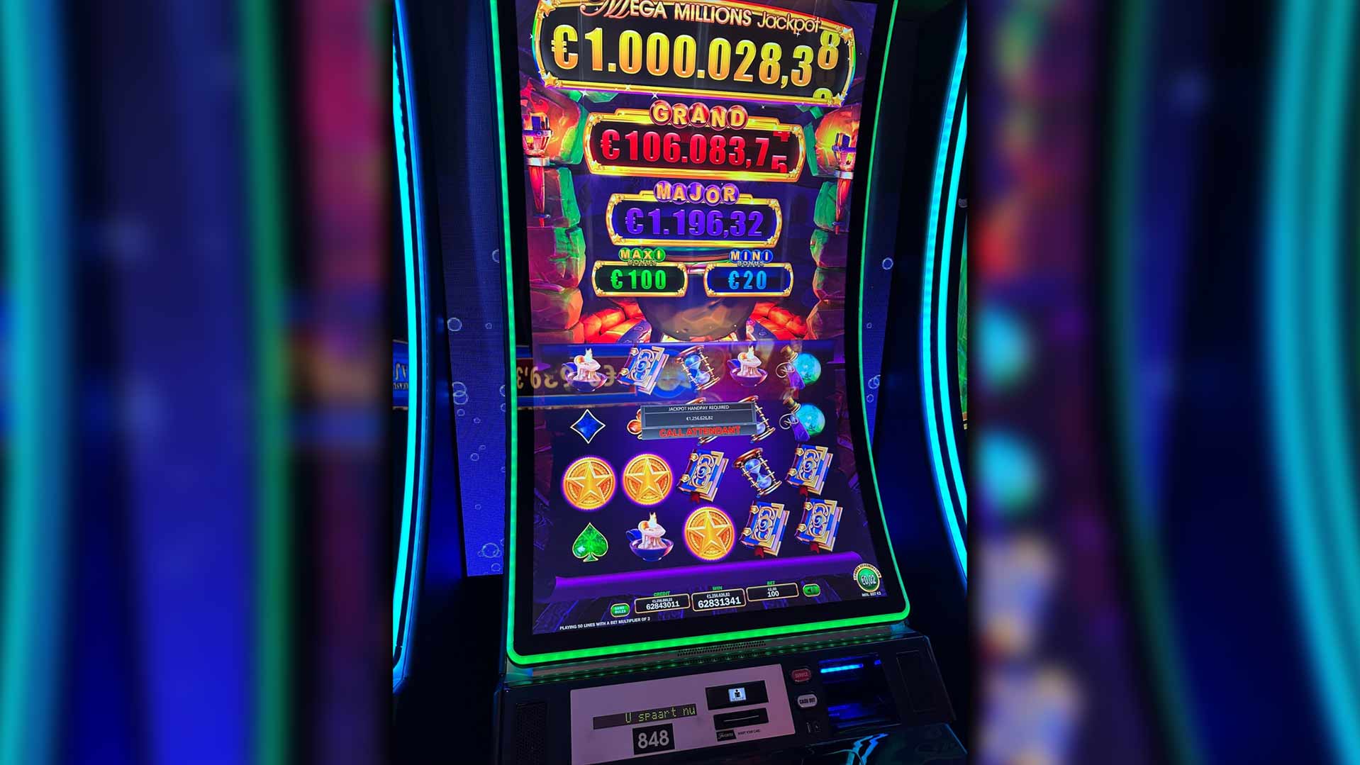 Bezoeker Holland Casino Scheveningen wint € 1.25 miljoen jackpot