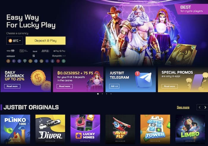Justbit Casino spellen-portfolio