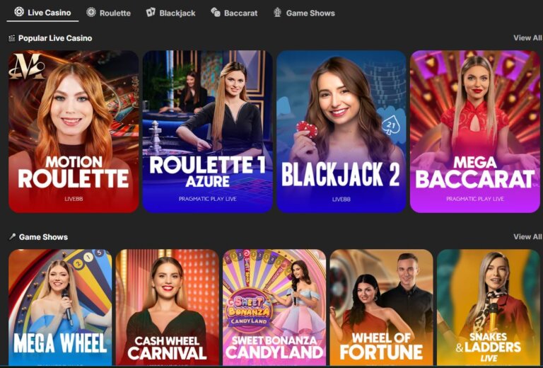 Betblast Casino Screenshot 2