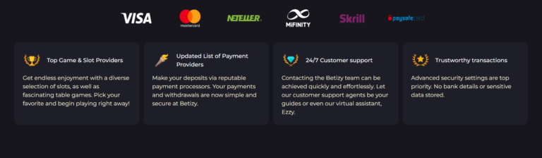 Betizy Casino Screenshot 2