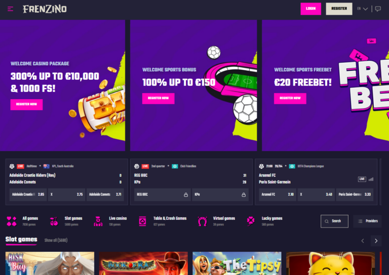 Frenzino Casino Screenshot 1