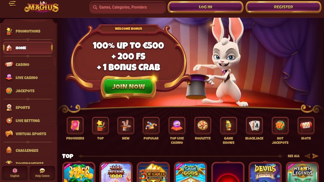 Magius Casino zonder Cruks