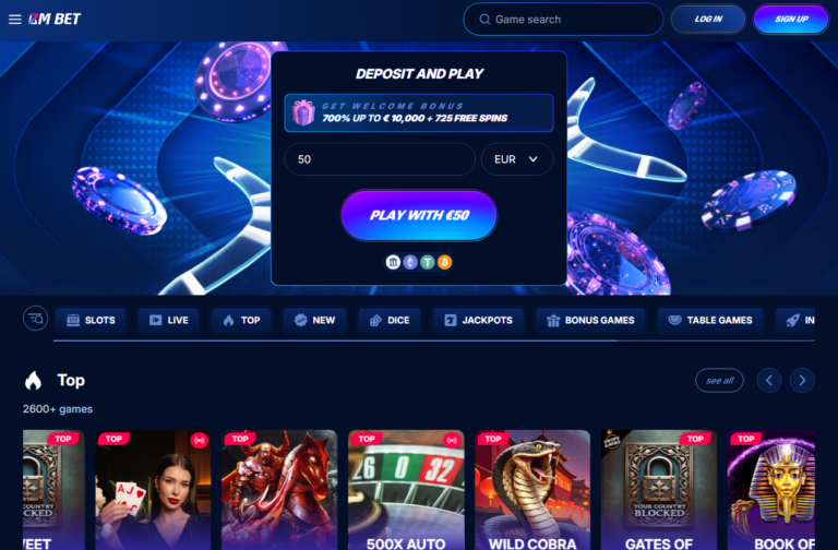 Bm.bet Casino Screenshot 1