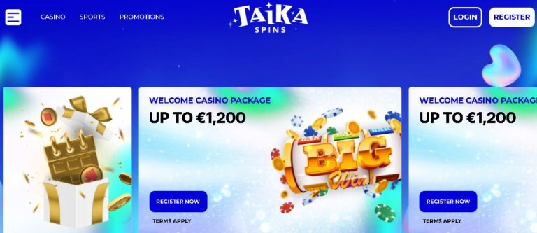Taikaspins Casino Screenshot 1