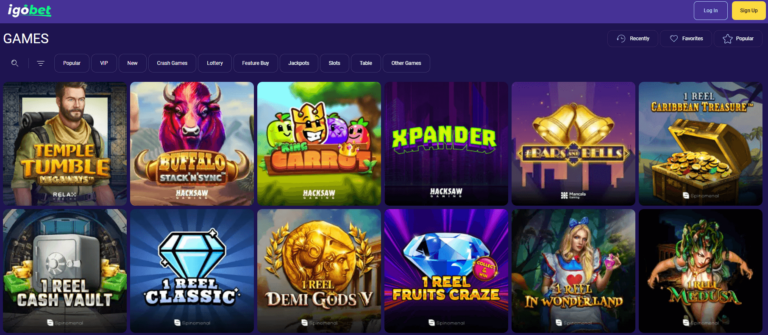 IgoBet Casino Screenshot 3