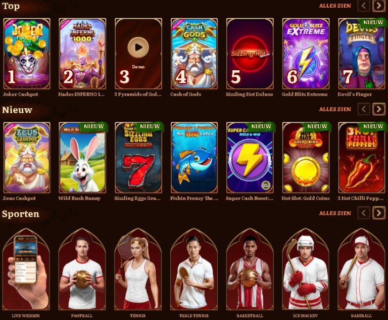 WildRobin Casino Screenshot 1