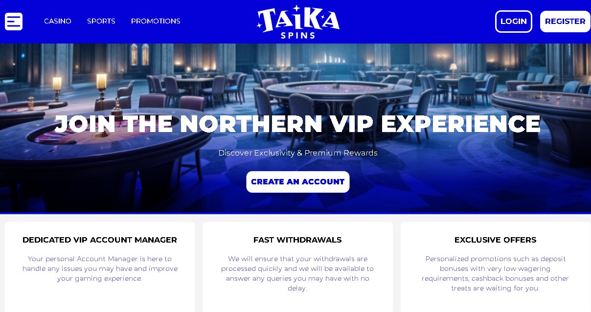 Nederlands loyaliteitssysteem Taikaspins Casino