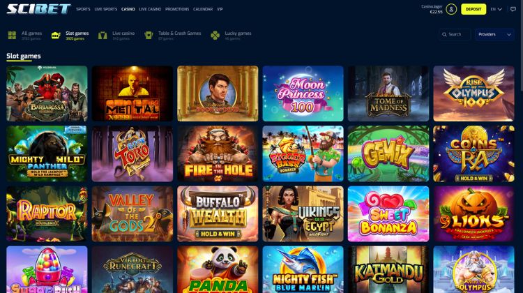 Scibet Casino Screenshot 3