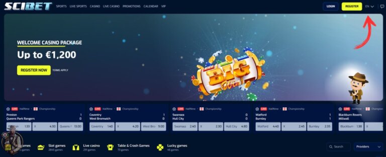 Scibet Casino Screenshot 2