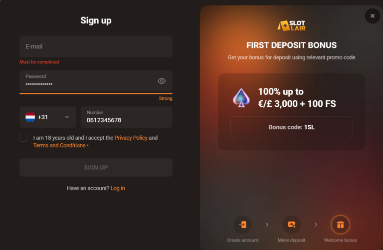 SlotLair Casino Screenshot 3