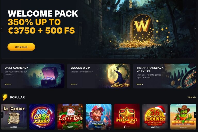 Winhero Casino Screenshot 1