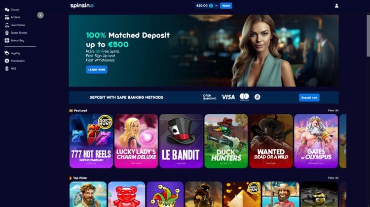 Spinsino Casino Screenshot 2