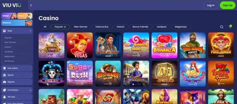 Viu-Viu Casino Screenshot 2